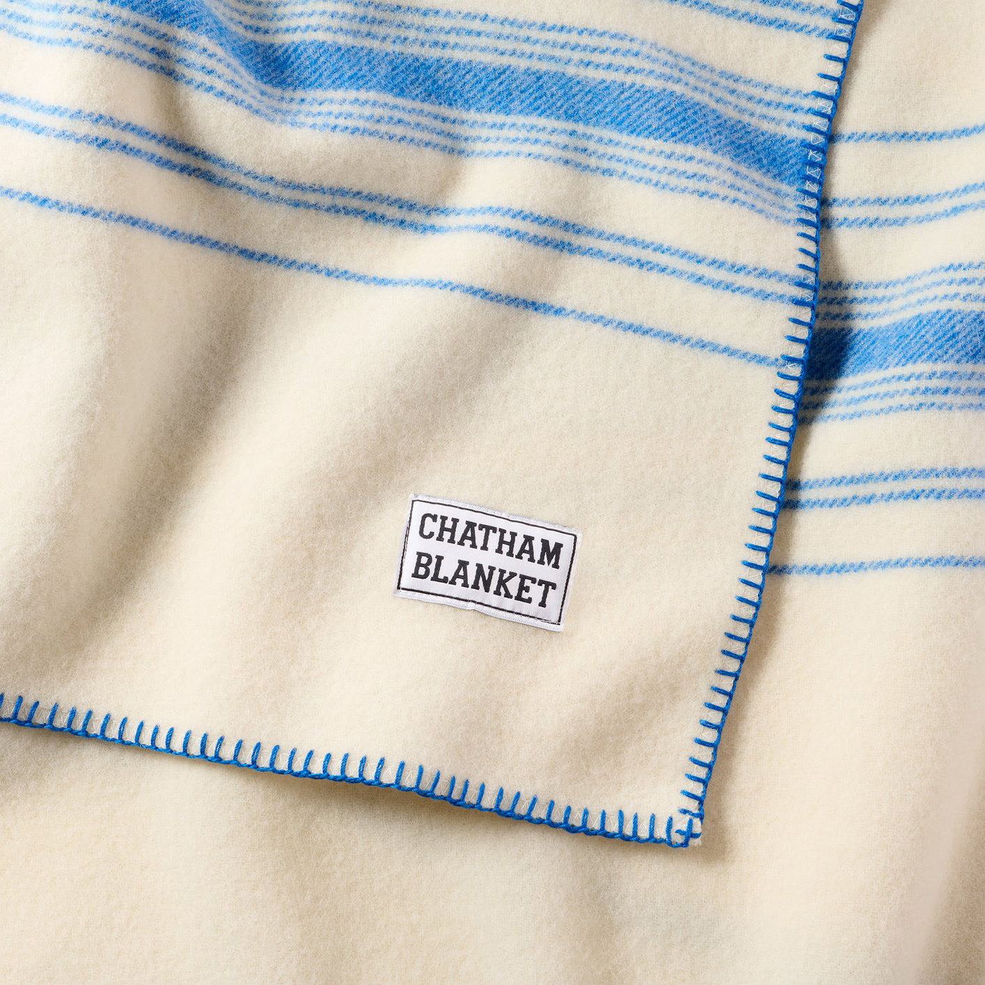 Chatham Blanket Blue Stripe Throw